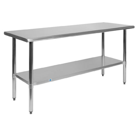 Flash Furniture NH-WT-2460-GG Prep And Work Table 60"W X 24"D X 36"H Undershelf