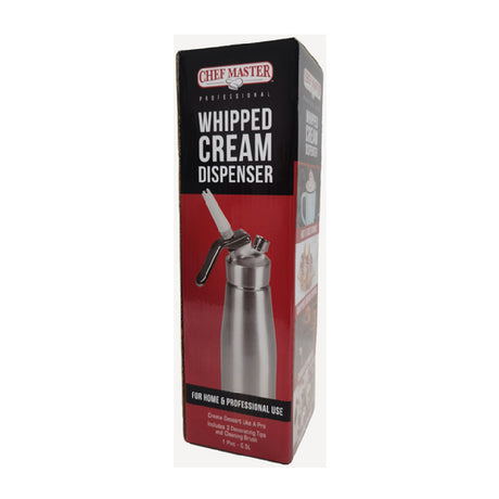 Chef Master 90076 Chef-Master™ Whipped Cream Dispenser 1 Pint (0.5L) (for Professional Use Only)