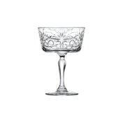 Steelite 676RCR378 Champagne Saucer Glass 9.0 Oz. (H 5-1/2" M 4" T 3-7/8" B 2-3/4") EcoCrystal
