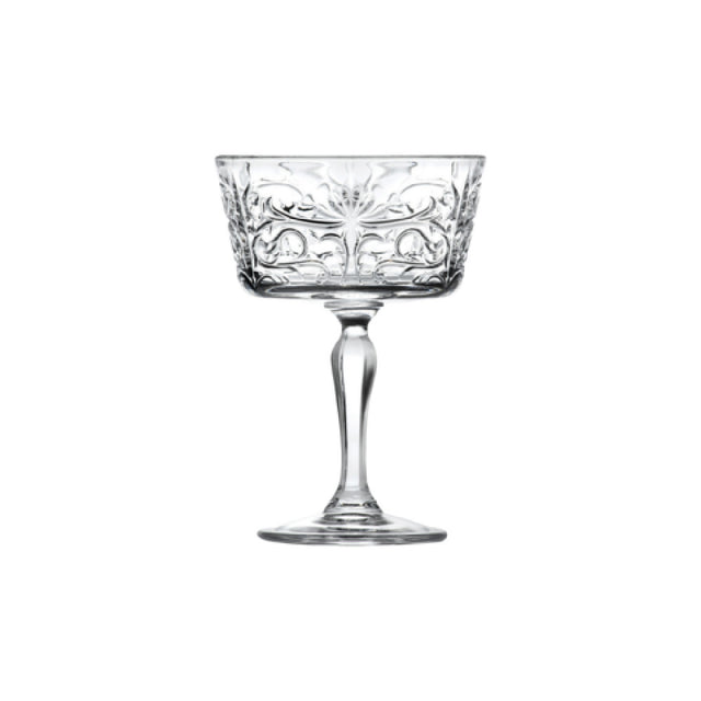 Steelite 676RCR378 Champagne Saucer Glass 9.0 Oz. (H 5-1/2" M 4" T 3-7/8" B 2-3/4") EcoCrystal
