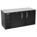 Beverage Air BB68HC-1-B - Refrigerated Back Bar Storage Cabinet, Two-section, 69"W