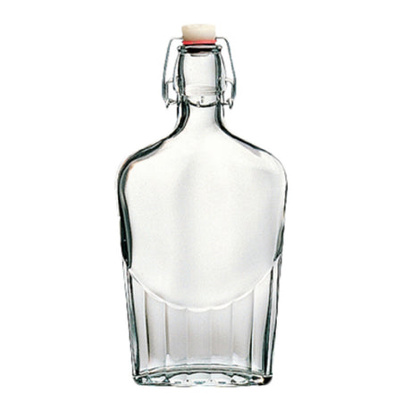 Steelite 4953Q677 Swing Top Pocket Flask 17 Oz. (H 9-3/4" M 3-3/4" T 1-1/4") No Sticker