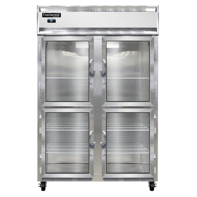 Continental Refrigerator 2RNGDHD Refrigerator Reach-in Display Two-section