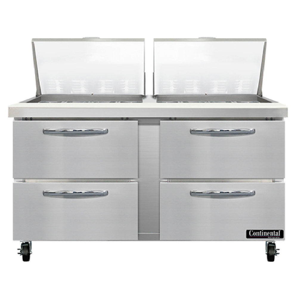 Continental Refrigerator SW60N24M-D Mighty Top Sandwich Unit 60"W 17.0 Cu Ft Capacity