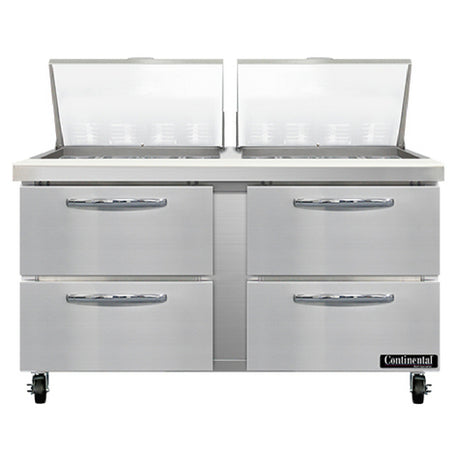 Continental Refrigerator SW60N24M-D Mighty Top Sandwich Unit 60"W 17.0 Cu Ft Capacity