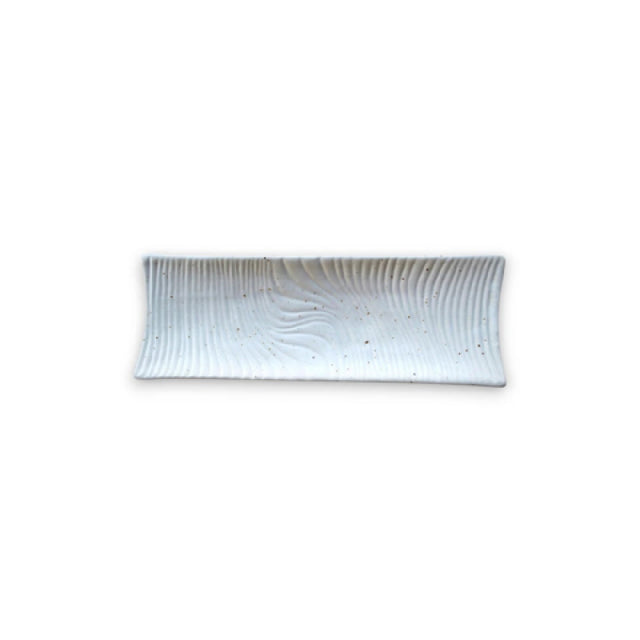 By The Earth Living SP048 Wave Platter 10" X 3.5" Speckled