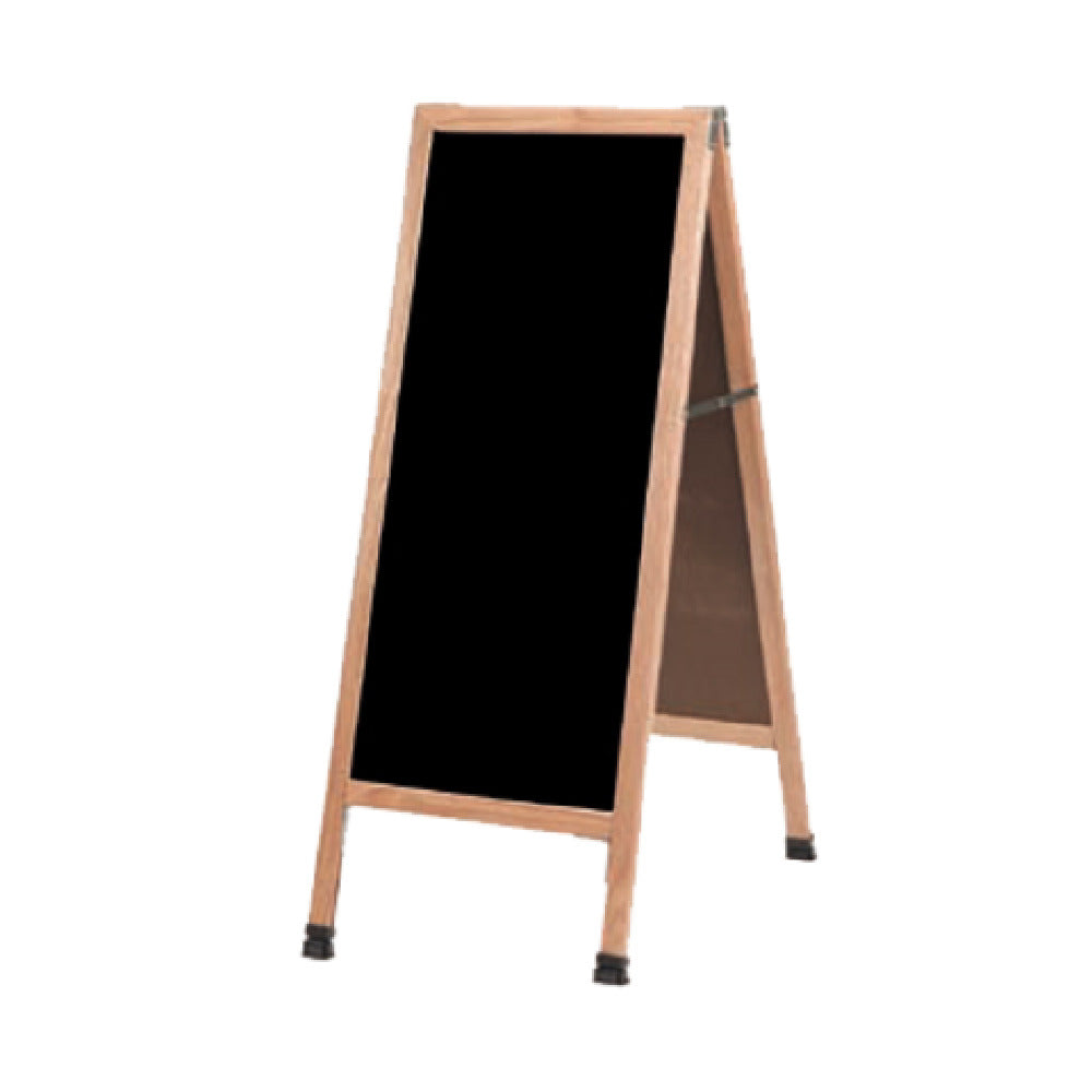 Aarco A-3P Sidewalk Markerboard 18"W X 42"H Black Acrylic Board