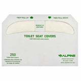 Alpine Industries ALPP400 Toilet Seat Cover 15-1/4"W X 1"D X 10-5/8"H Half-fold