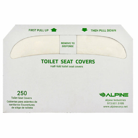 Alpine Industries ALPP400 Toilet Seat Cover 15-1/4"W X 1"D X 10-5/8"H Half-fold