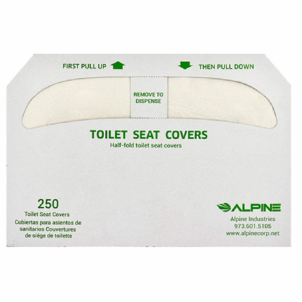 Alpine Industries ALPP400-C Toilet Seat Cover 15-1/4"W X 1"D X 10-5/8"H Half-fold