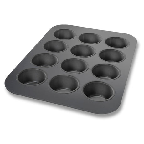 Chicago Metallic 45128 Cupcake Pan 11-1/8" X 15-3/4" Overall Makes (12) 2-3/4" Dia. Cupcakes