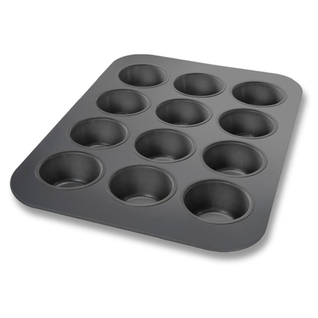 Chicago Metallic 45128 Cupcake Pan 11-1/8" X 15-3/4" Overall Makes (12) 2-3/4" Dia. Cupcakes