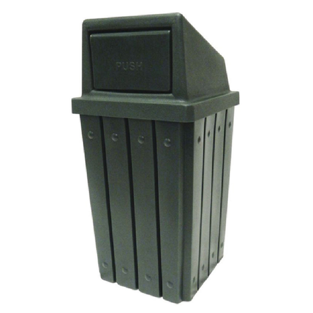 Hubert 89670 - Trash Receptacle, 32 Gallon, 18-1/4" X 18-1/4" X 29"H