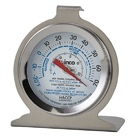 Winco TMT-RF2 Refrigerator/Freezer Thermometer Temperature Range -20° To 70°F