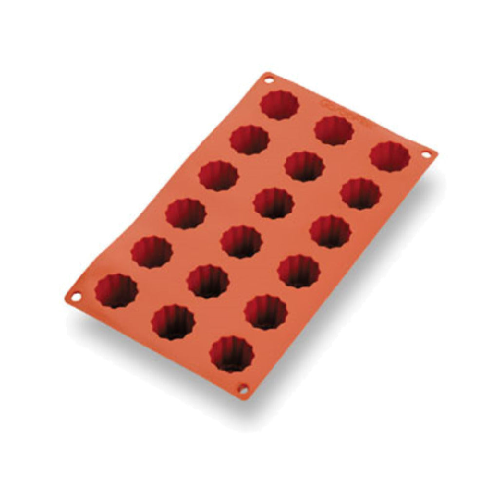 Matfer 257990 Gastroflex® Mini Cannele Mold 18 Per Sheet 1-3/8" Dia. X 1-3/8"H Mini Canneles