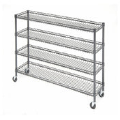 Hubert 68467 - Impulse Cart, 4-tier, 48" X 12" X 34"H