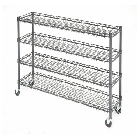 Hubert 68467 - Impulse Cart, 4-tier, 48" X 12" X 34"H