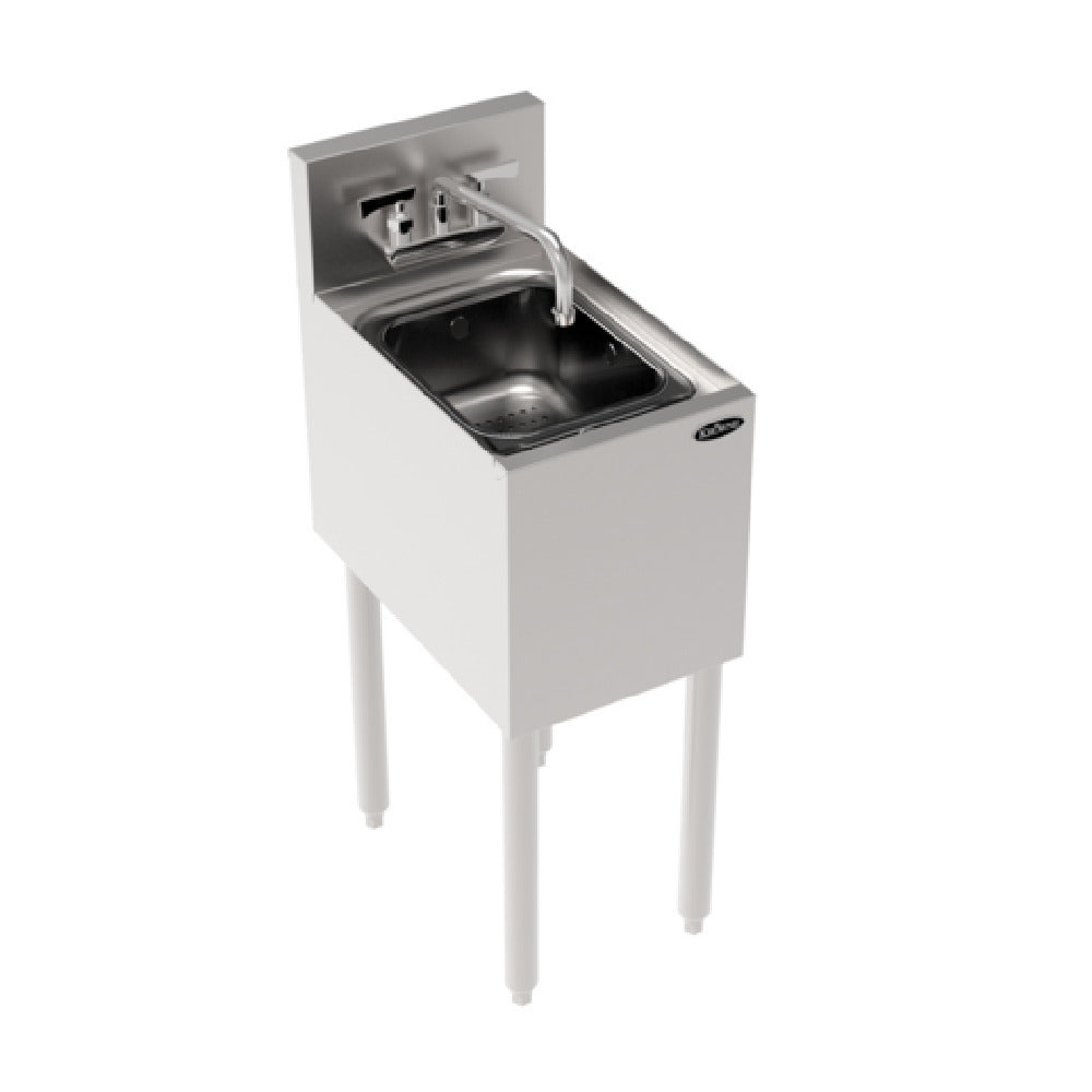 Krowne KR19-12DS Royal Series Underbar Dump Sink Freestanding 12"W X 19"D X 36-1/2"H.O.A.