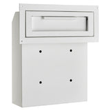 Alpine Industries ADI631-06-WHI Through-The-Door Safe Drop Box 12" X 6" X 15" H