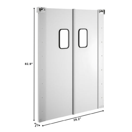 Koolmore KM-SWD30X2 - Traffic Door, Aluminum, Double Panel
