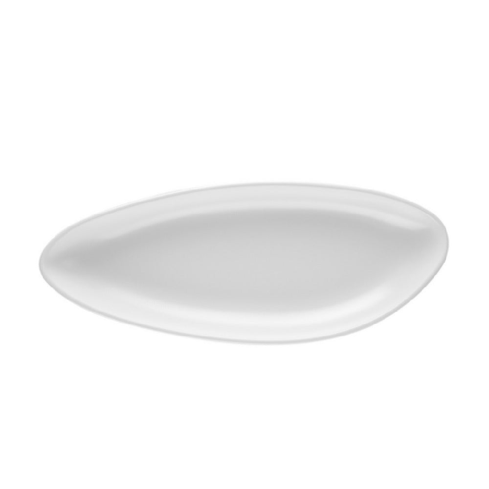 CAC China XSTN-19-W Shelton Platter 4-22/25"L X 12-1/8"W X 1-19/50"H Triangular