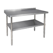 Klinger's Trading BSG2460 Work Table 60"W X 24"D X 38"H 18/430 Stainless Steel Top