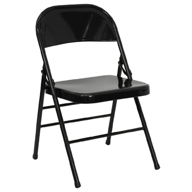 Flash Furniture HF3-MC-309AS-BK-GG Hercules Series Folding Chair 300 Lb. Weight Capacity