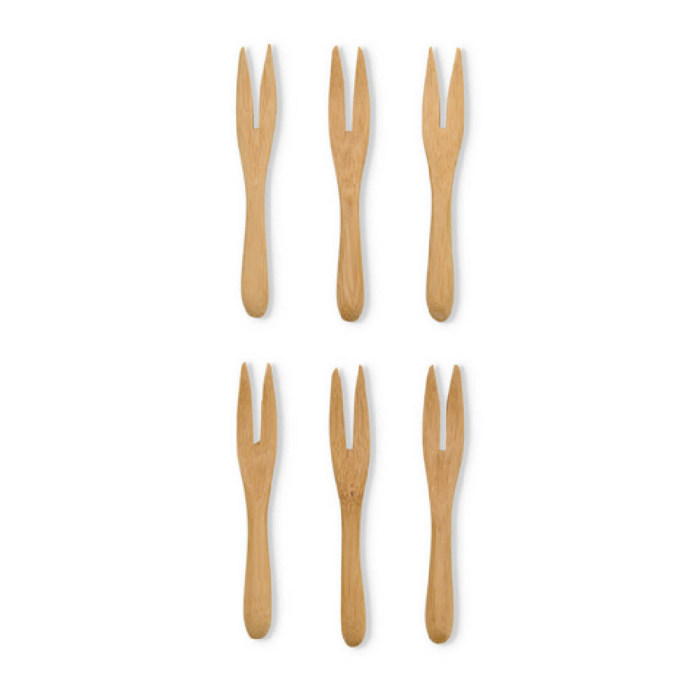 Harold Import Co. 4045 Maison Du Fromage Reusable Mini Serving Fork Set Includes (6) 3.5" X 0.05" X 0.25" Spoons