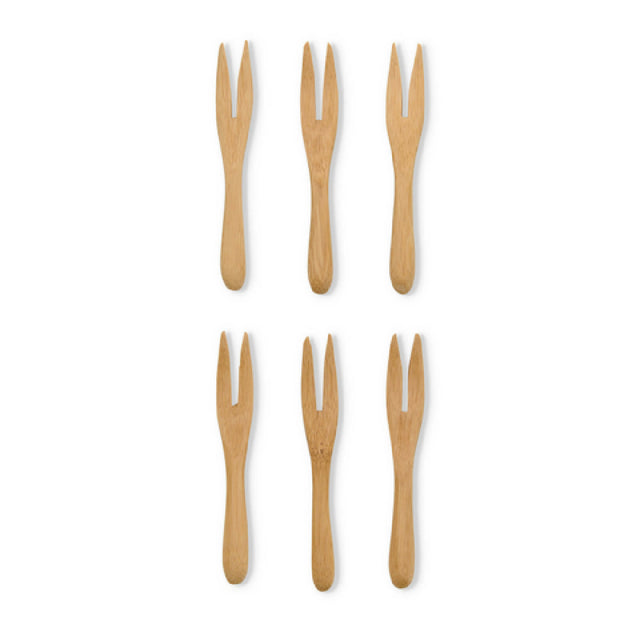 Harold Import Co. 4045 Maison Du Fromage Reusable Mini Serving Fork Set Includes (6) 3.5" X 0.05" X 0.25" Spoons