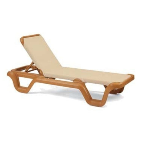 Grosfillex 99414108 Marina Chaise Without Arms Adjustable Sling