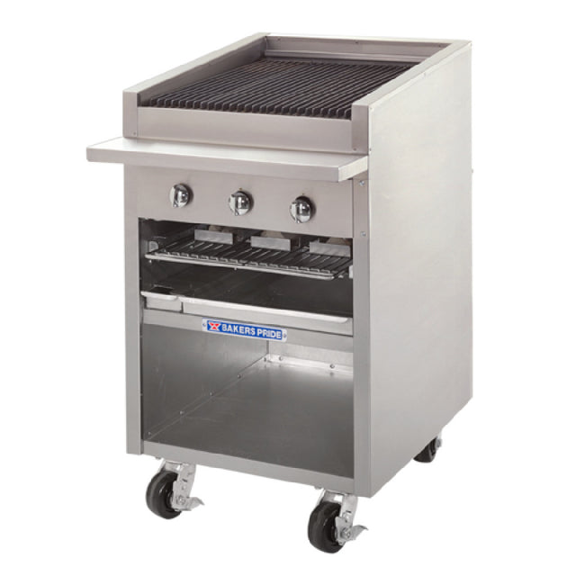 Bakers Pride F-24RS-R_NAT Radiant Charbroiler Floor Model Gas