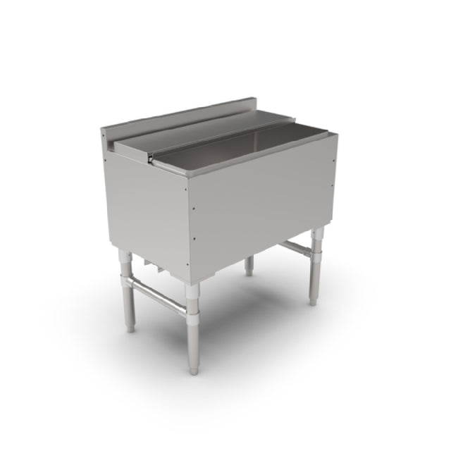 John Boos UBIB-1830-CP10 Slim-Line Underbar Ice Bin/Cocktail Unit 30"W X 18"D X 32-1/2"H Overall Size