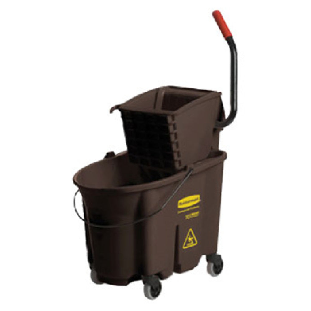 Rubbermaid FG758088BRN - WaveBrake® Mopping Combo, 35 Qt. Bucket Capacity, Reduces Splashing