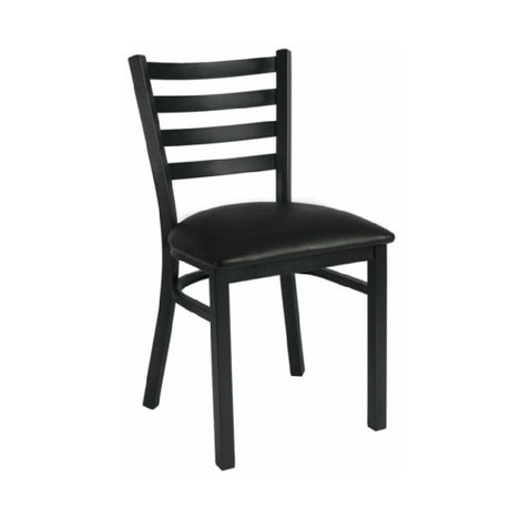 Hubert 10378 - CenPro Metal Ladder Back Chair, 285 Lb. Weight Capacity, Standard Height