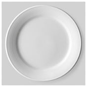 Bon Chef 7100020P Voyage B&B Plate 6.25" Dia. X 0.875"H Alumina Vitrified Porcelain