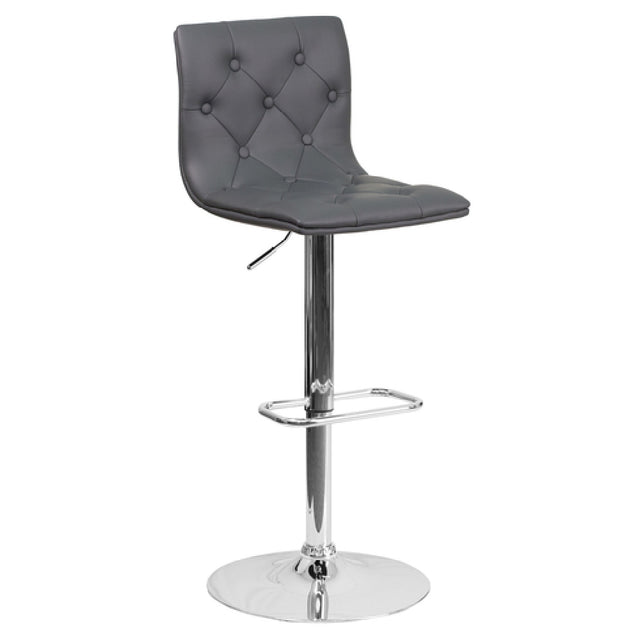 Flash Furniture CH-112080-GY-GG Swivel Bar Stool Adjustable Height Contemporary Style