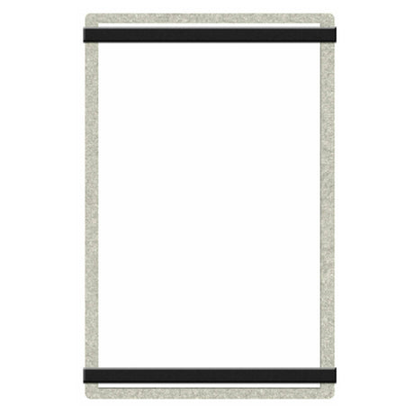 Menu Solutions ALSIN17-RB Menu Board Holds 11" X 17" Insert Single Panel