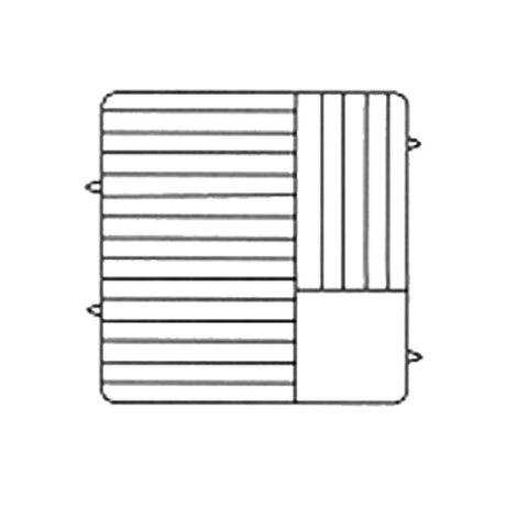 Vollrath PM2011-6-02 Plate Crate® Dishwasher Rack 10-3/4" To 11" Dia. (6) Extenders With Wire Dividers