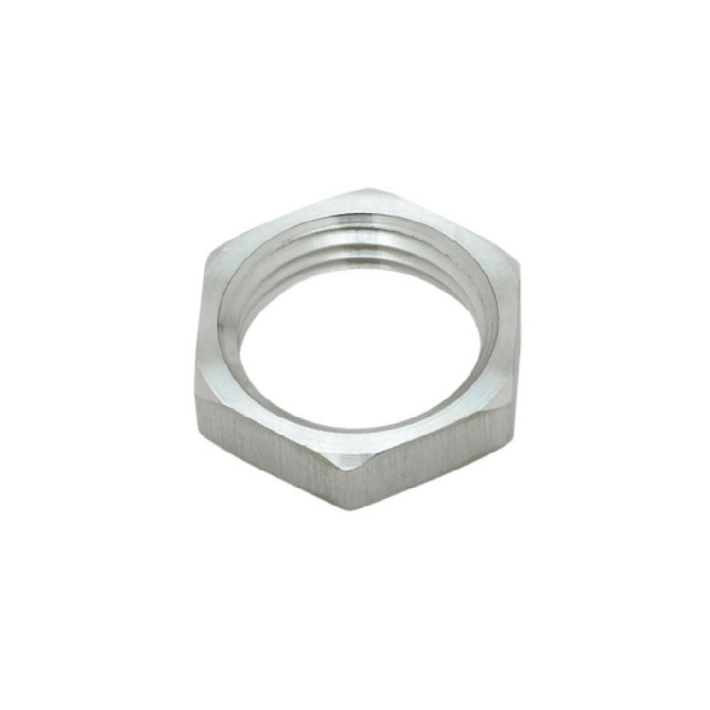 T&S Brass S002954-20 Hex Locknut 1" Stainless Steel With 1/2-14 NPSL Female Thread.
