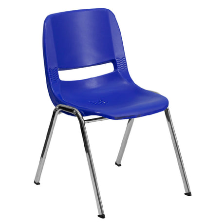 Flash Furniture RUT-18-NVY-CHR-GG Hercules Series Student Shell Stacking Chair