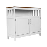 Flash Furniture NAN-F-HY-B23108-WHWAL-GG Mayfield Classic Buffet And Sideboard Cabinet