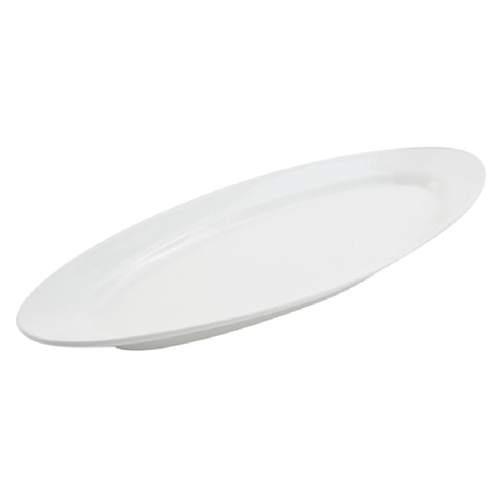 Bon Chef 2051WHTM - Fish Platter, 21-1/4" X 8-3/4" X 1-1/2", Aluminum With Ceramic-look Coating