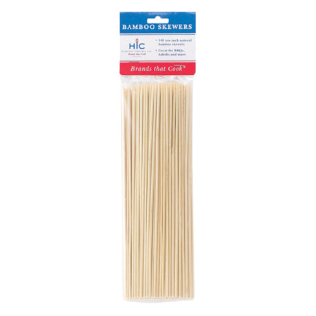 Harold Import Co. 4414 HIC Skewers 10" Bamboo (100 Pack) (carded)