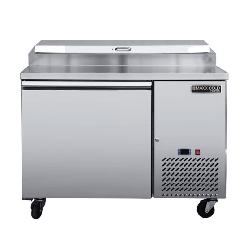 Maxximum MVPP50HC Maxx Cold V-Series Refrigerated Pizza Prep Table 43.78"W 11 Cu Ft