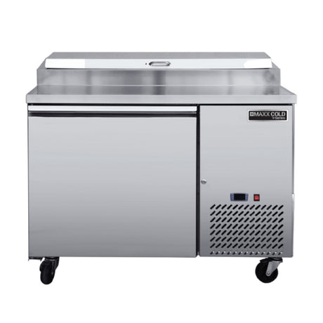 Maxximum MVPP50HC Maxx Cold V-Series Refrigerated Pizza Prep Table 43.78"W 11 Cu Ft