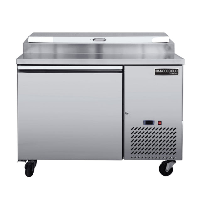 Maxximum MVPP50HC Maxx Cold V-Series Refrigerated Pizza Prep Table 43.78"W 11 Cu Ft