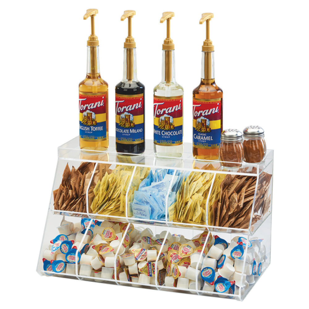 Cal Mil 3643-10 Condiment Holder 21"W X 12"D X 12"H (10) Bins