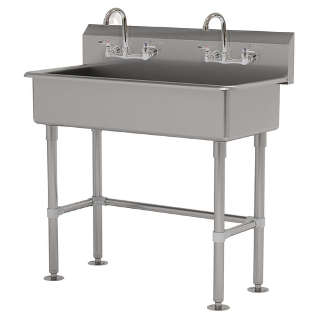 Advance Tabco FS-FM-40-F Multiwash Hand Sink Splash Mount Faucet Provision With Stainless Steel Legs And Flanged Feet