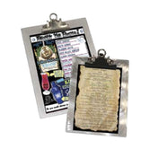 Menu Solutions ALSIN811-CLIP_SWIRLS Menu Clip Board Holds 8-1/2" X 11" Insert