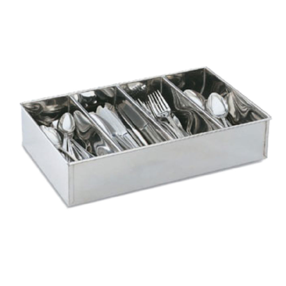 Vollrath 99700 Cutlery Dispenser/Bin Stainless With Four Rounded Compartments